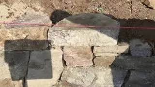 Easy way to build a natural stone wall