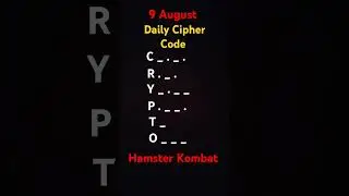 Hamster Kombat Daily Cipher Code 9 August