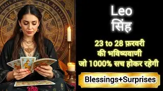 LEO 🎖️🎊 सिंह राशि 23 to 28 फ़रवरी 2026🌈🏆 Singh Rashi FEBRUARY 2026 🎁 #tarot #leo #horoscope #love