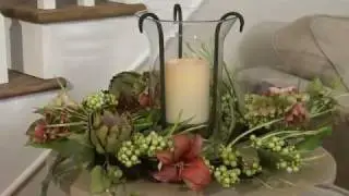 Winchester Hurricane with Floating Flameless Pillar Candle by Pacific Accents