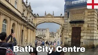 Walking Tour Bath City Center england,Uk