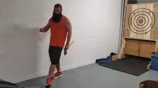 Axe Throwing Every Day - Day 806 - Post league oranges
