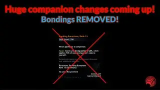 Neverwinter: Bondings removed / Companion changes!