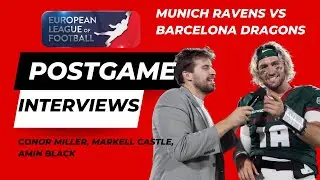 Europe&rsquo;s Gridiron Stars: Postgame interviews at Munich Ravens vs Barcelona Dragons