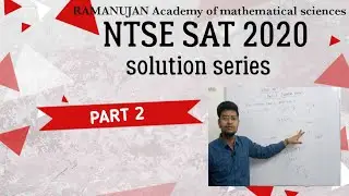 NTSE 2020. NTSE solution. NTSE math problem .NTSE 2020 Sat up paper problem. NTSE examination 2020.