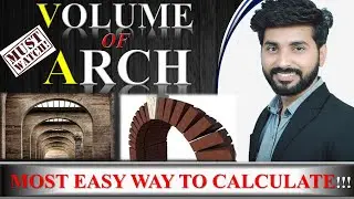 CALCULATION OF ARCH VOLUME BY CIVIL GURUJI