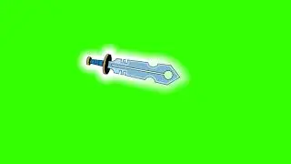 Quest Sword glowing Effect || Green screen digital Animation Зеленый экран
