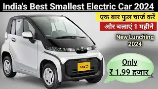 India's Best Small Electric Car | 2024 Model With Sunruf | Best EV Car in India | Walkaround Review|