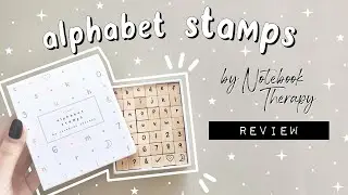 Notebook Therapy Alphabet Stamps Review + GIVEAWAY