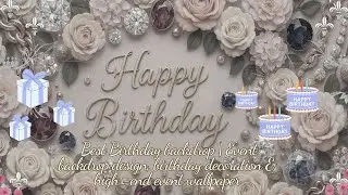 Best Birthday backdrop | Event backdrop design, birthday decoration & high -end event wallpaper