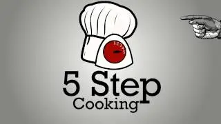 5 Steps Cooking Animated Logo