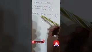 How to find the inverse of a matrix 