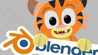 Rigging a 2D Animated Character - Part 8:The Limit Location Bone Constraint (Blender Grease Pencil)