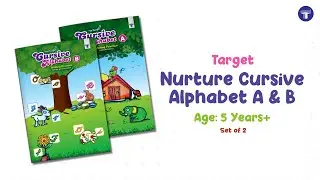 Nurture English Cursive Alphabet Practice Books for Kids | Target Publications