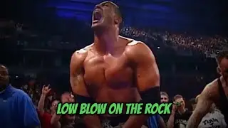 Low Blow on The Rock #wrestling #moments #therock