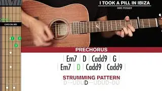 I Took A Pill In Ibiza Guitar Cover Mike Posner 🎸|Tabs + Chords|