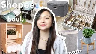 SHOPEE haul for Minimalists | HOME items, organizers, aesthetic finds 2021