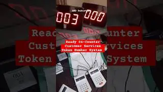 LCD Counter Wireless Queue Management System for Bank, Hospital, Clinic and Service Center #short