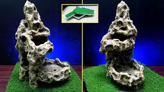 каменный котелок из цемента и пенополистирола |  Простой горшок для помощи пэньцзин