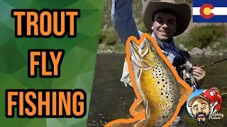WE CAUGHT TROUT! ✈️🎣 FLY FISHING COLORADO RIVER IN WADERS 🏞