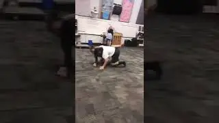 Alicia Tries to Set Up Triangle Choke on Male Triathlon Athlete (Unofficial BJJ Match)