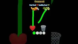 fast food ❤️ healthy food 💚 comment