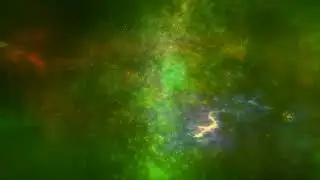 Abstract Green Space Galaxy Background 1 Hour
