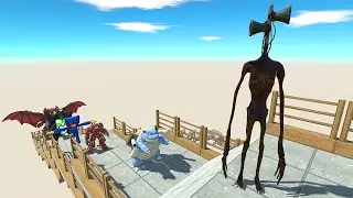 SIRENHEAD DEATH FALL - Animal Revolt Battle Simulator