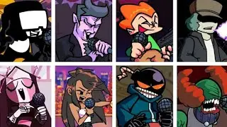 ugh mais os personagens mudam toda hora cantando a m&uacute;sica - ugh - friday night funkin v&iacute;deos