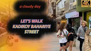 Istanbul Walking Tour- Famous Bahariye Street in Kadikoy- 4K UHD 60 FPS