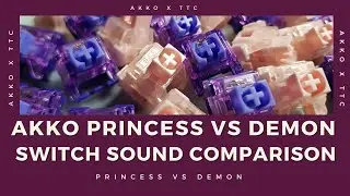 Vega65 with Akko Demon  😈  vs Princess Switch 👑 (Sound Comparison) | ASMR Keyboard Typing