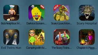 Bob Neighbor,Dark Ice Scream,Scary Lizard Monster,Scary Hospital,Evil Twins Nun