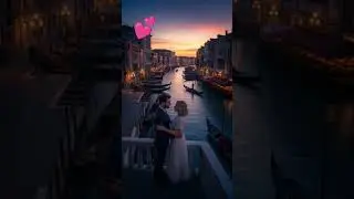 AI Art Animation Dream #DreamScreenAI #romantic #love #venice #ai #art #artist #anime #animeedit