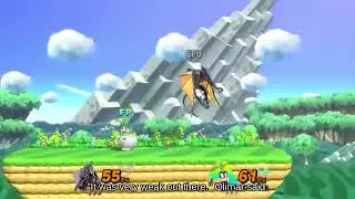 Horizontal Recovery Olimar using Wario Bike wheels attacks with Bomb _ Melee