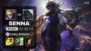 Senna vs Ezreal ADC - KR Challenger - Patch 12.9 Season 12