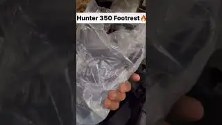 Royal Enfield Hunter 350 Footrest 🔥 #hunter350 #hunter350accessories #shorts