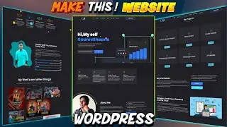 Make this Awesome Dynamic Portfolio Website using Wordpress for free😊😍 #wordpress #portfolio