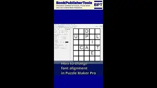 Using Font settings in Puzzle Maker Pro