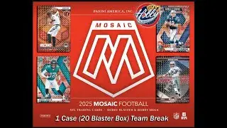 2025 Panini MOSAIC FOOTBALL 1  Blaster Case (20 Box) Team Break #2  Ebay Live 11/11/25