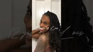 I started my locs 12 years ago today 🥳 #locversary #locdin #longlocstyles #12years #diylocs