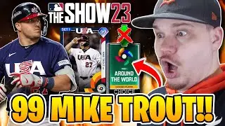 I PULLED 99 MIKE TROUT FOR FREE AND PLAY MY FIRST RANKED GAME! - MLB The Show 23 - Diamond Dynasty