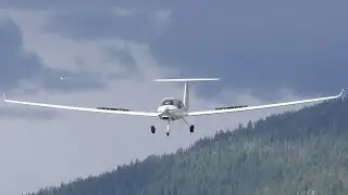 Diamond HK-36 TTC Super Dimona Glider Landing