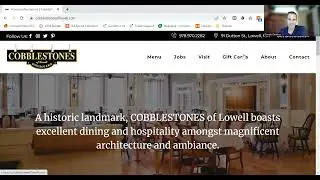 Restaurant Website Design Example - Cobblestones