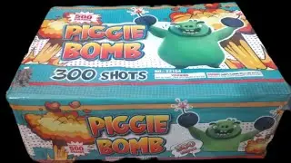 Piggie Bomb 300 Shots (🤫brand) #cakes #demos #fireworks #pyrotechnics #salutes #viral #streetpyro