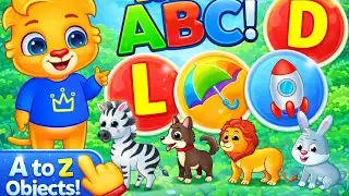 Learn ABC Alphabet A to Z 🦁 | Kids Learning with Fun Objects | Preschool Education |hania baby learn