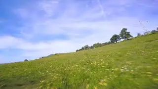 UNESCO World National Heritage Site, Chaine des Puys in France, FPV Drone flight