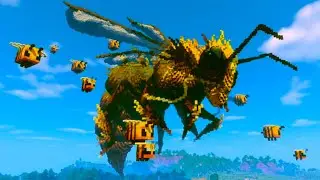Этот мод Minecraft вызовет у вас фобию к пчёлам (измерение Bumblezone)