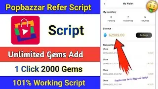 Popbazzar Free Shopping App | Popbazzar Refer Bypass Script | Popbazzar Free Products Loot Offer |