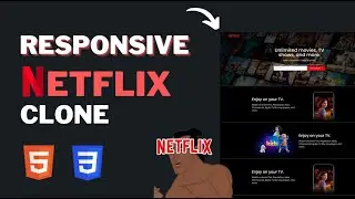 Netflix clone with HTML and CSS (tutorial for beginners)