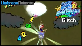 Super Mario Sunshine Glitch: Dying while collecting a Shine Sprite | UmbreonAnimate